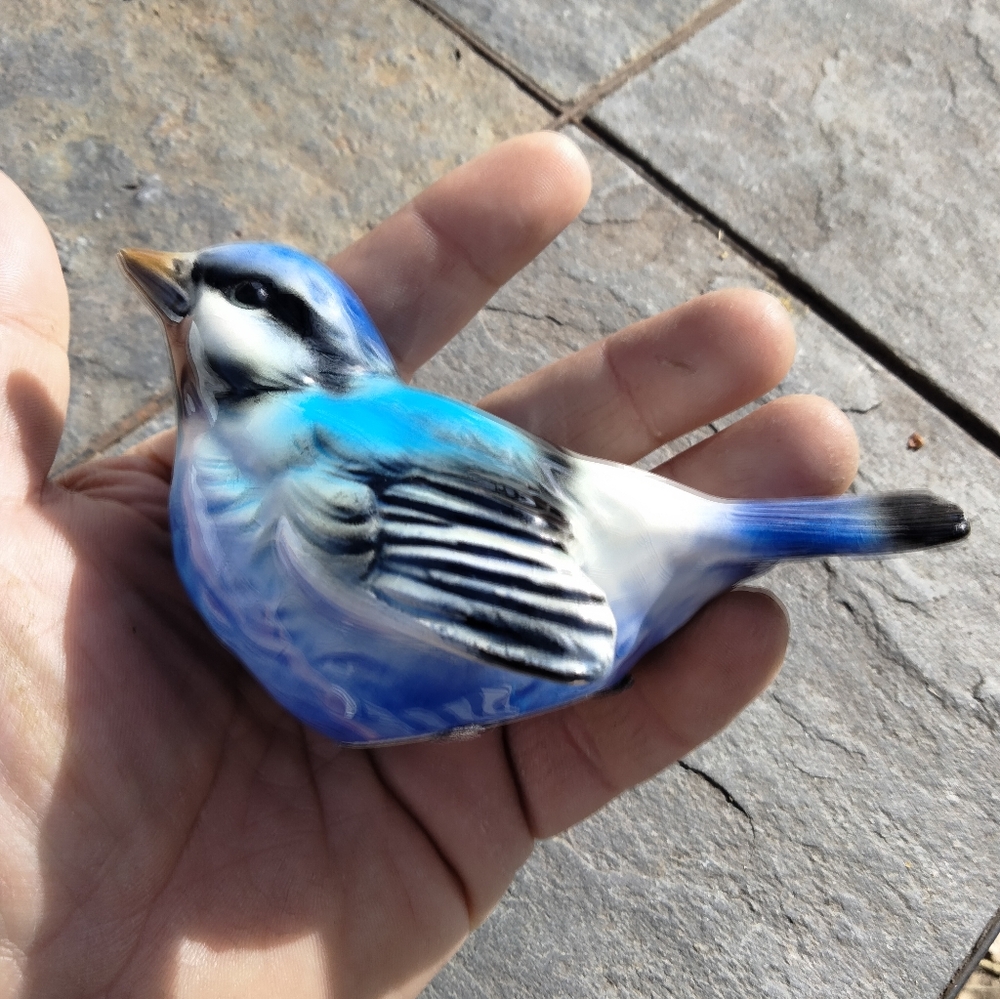 Blue bird 🐦 ceramic figurine